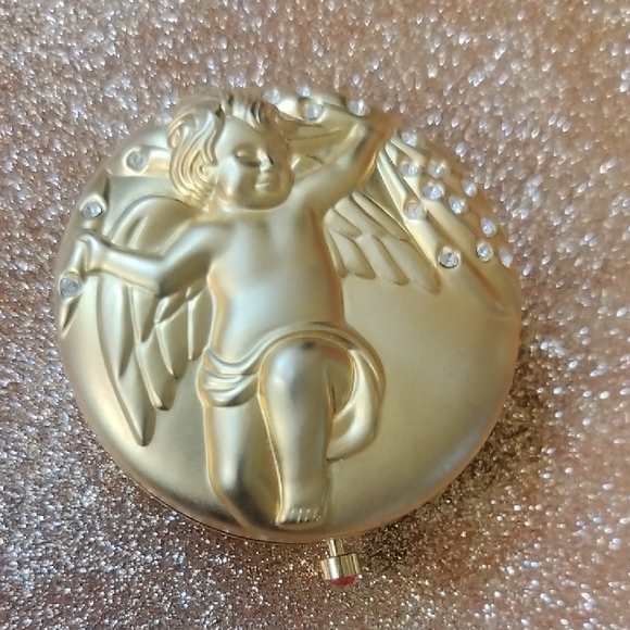 Estee Lauder Vintage Gold Angel Compact Mirror